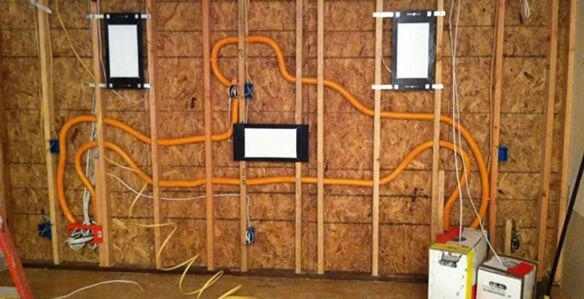 new construction wiring project displaying complete electrical system layout installed by professionals in Albany, NY